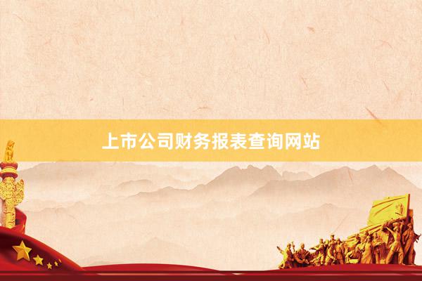 上市公司财务报表查询网站